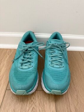 Hoka Bondi 7 Women's Turquoise Running Sneakers